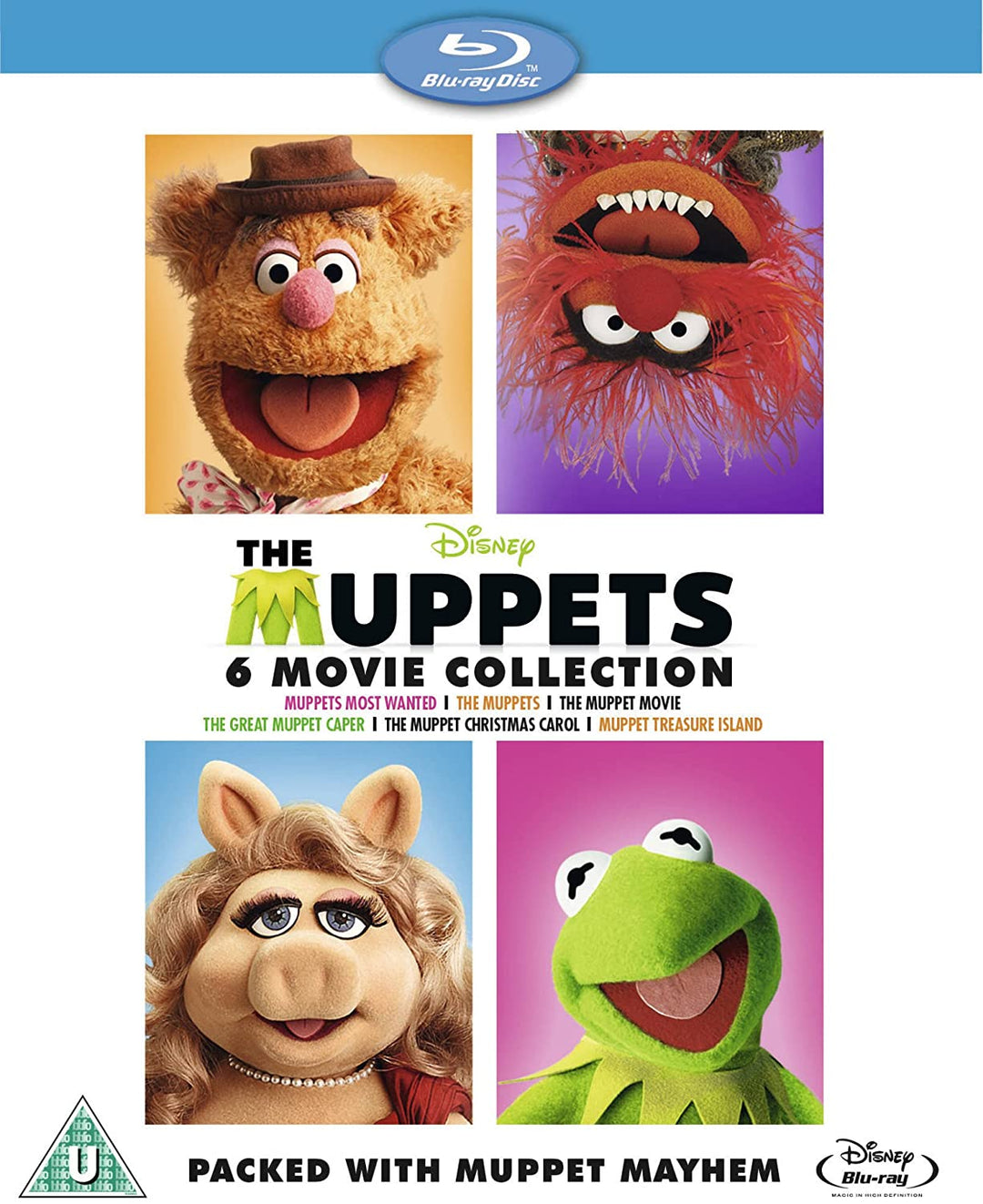 The Muppets Bumper 6 Movie Collection [Region Free] [Blu-ray]