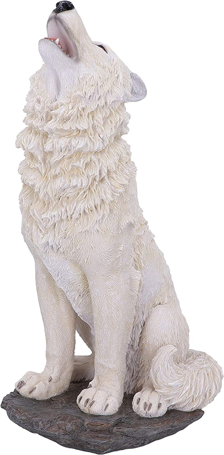 Nemesis Now Storms Cry Howling White Wolf Figure 41.5cm