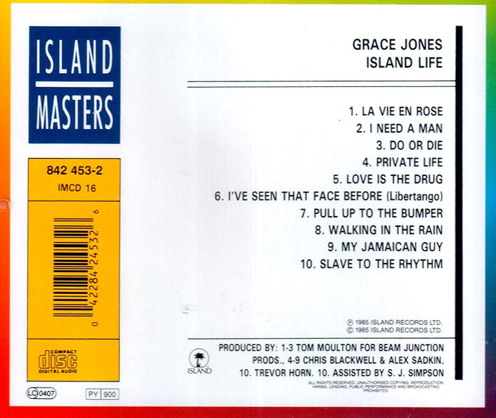 Grace Jones  - Island Life [Audio CD]