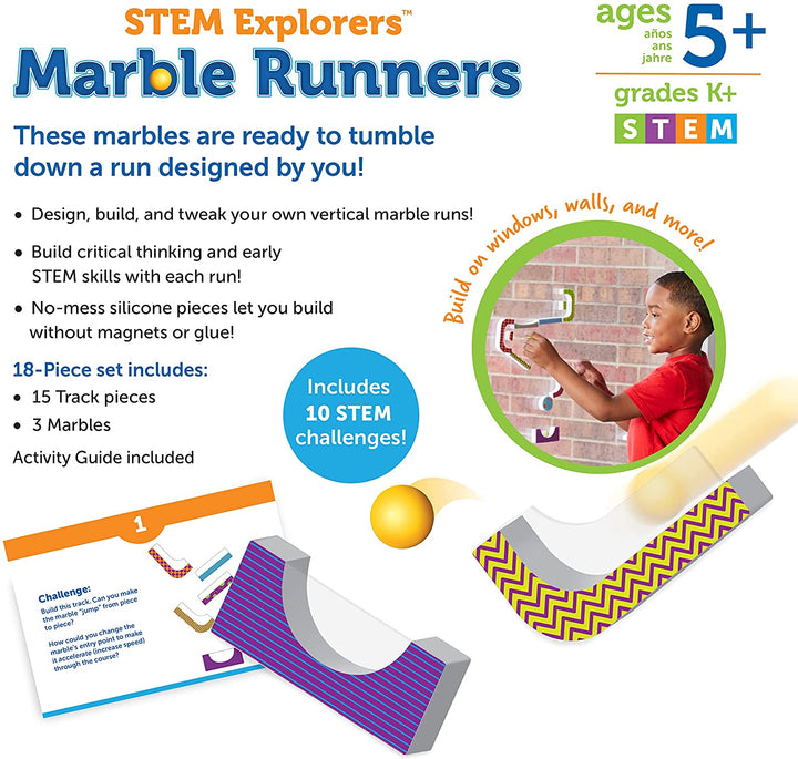 Learning Resources LER9307 STEM Explorers Marble Runners, Multi