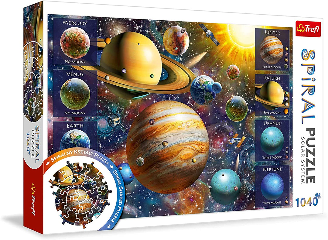 AB Gee abgee 916 40013 EA 1040pcs Spiral Puzzle Solar System, Multicoloured