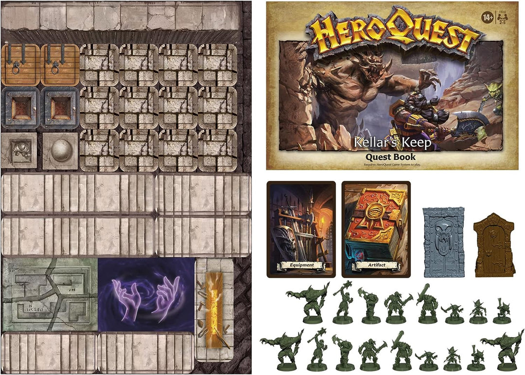 Avalon Hill HeroQuest Kellar's Keep Expansion, Ages 14 and Up 2-5 Player