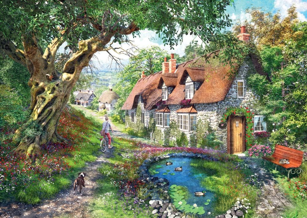 Ravensburger No.1 Flower Hill Lane 1000 Piece Jigsaw Puzzle for Adults & Kids