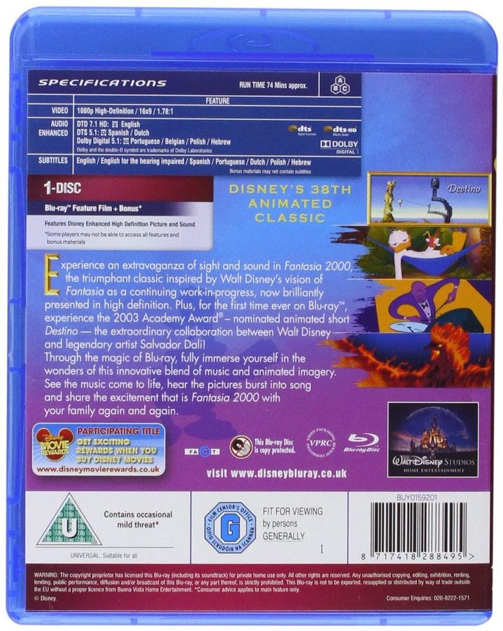 Fantasia 2000 [Blu-ray] [Region Free]