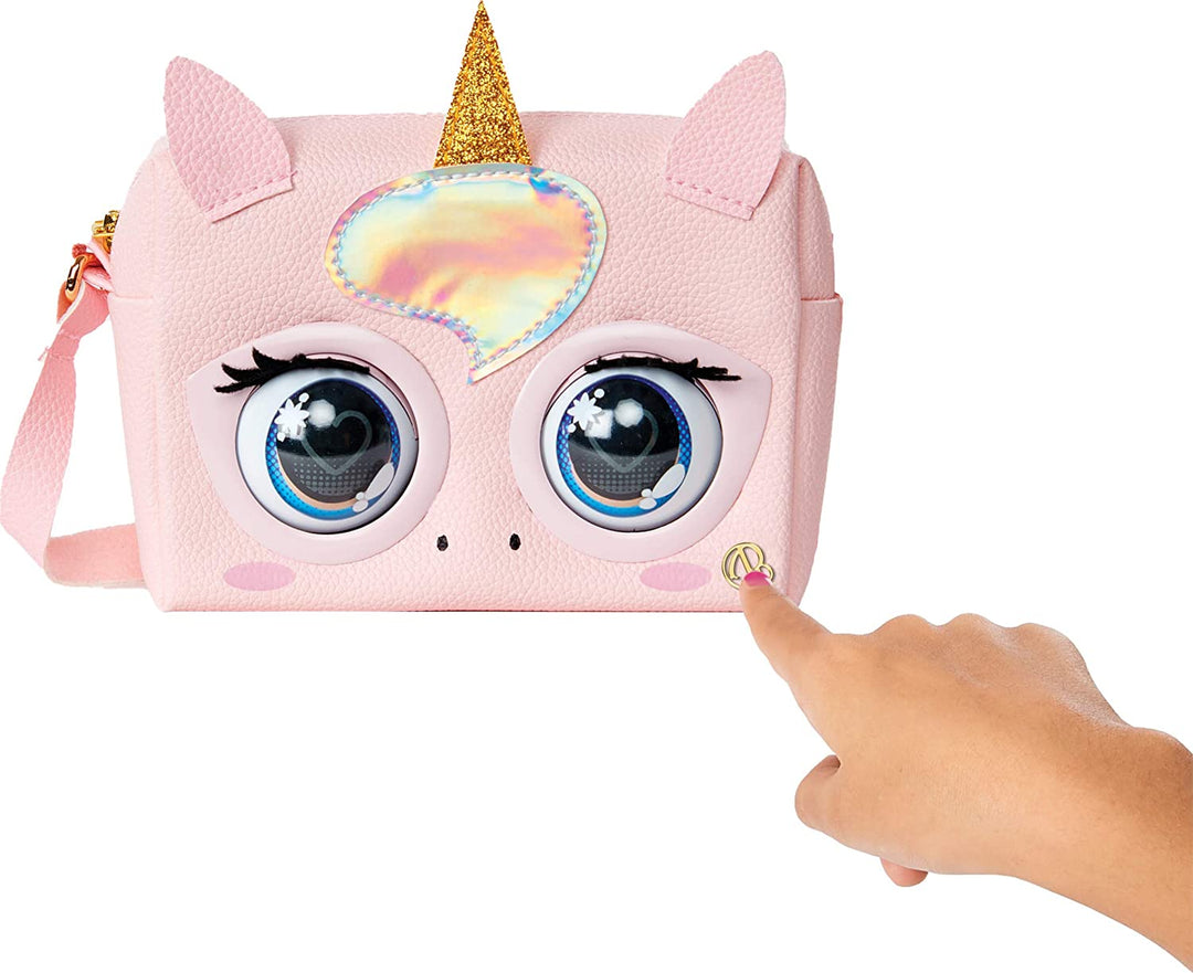 Purse Pets, Glamicorn Unicorn Interactive Purse Pet with Over 25 Sounds and Reactions