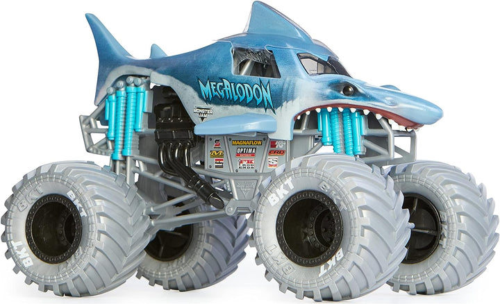 Monster Jam, Official Megalodon Monster Truck, Collector Die-Cast Vehicle