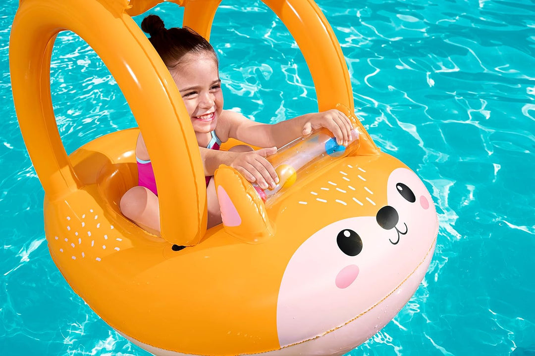 Bestway Inflatable Fox Float for Kids | Swimming Pool Inflatable, Swim Float, Pool Toys