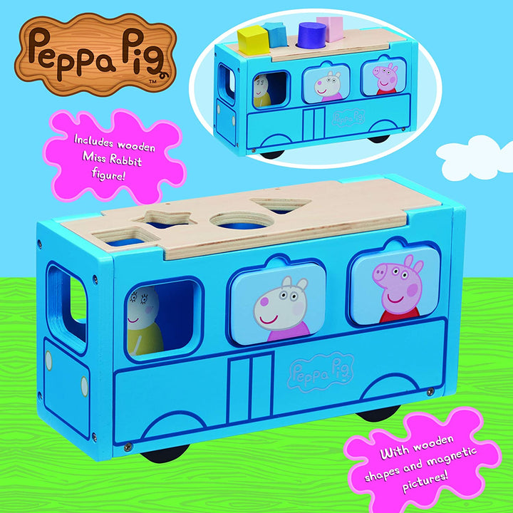 Peppa Pig 07222 Wooden School Bus
