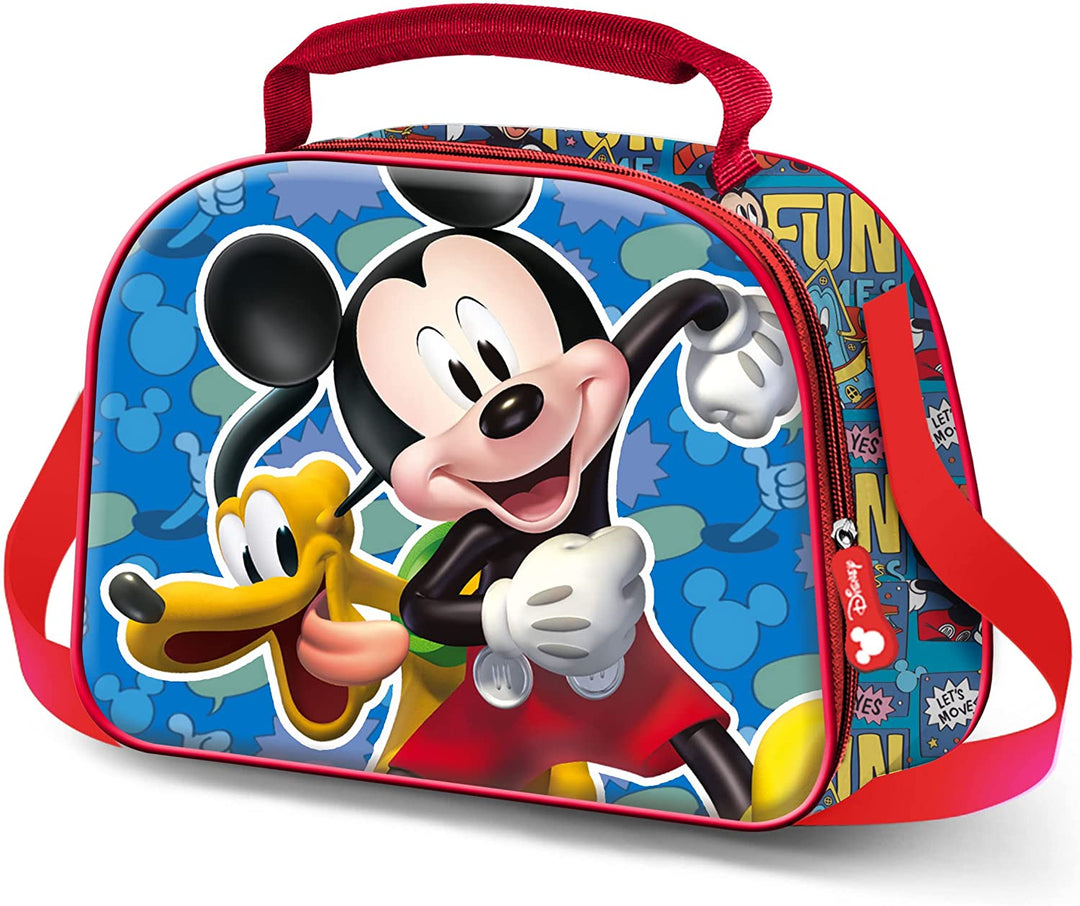 Mickey Mouse Fun-3D Lunch Bag, Multicolour