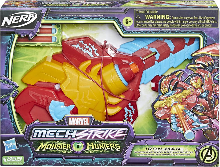 Marvel Avengers Mech Strike Monster Hunters Iron Man Monster Blast Blade Roleplay Toy