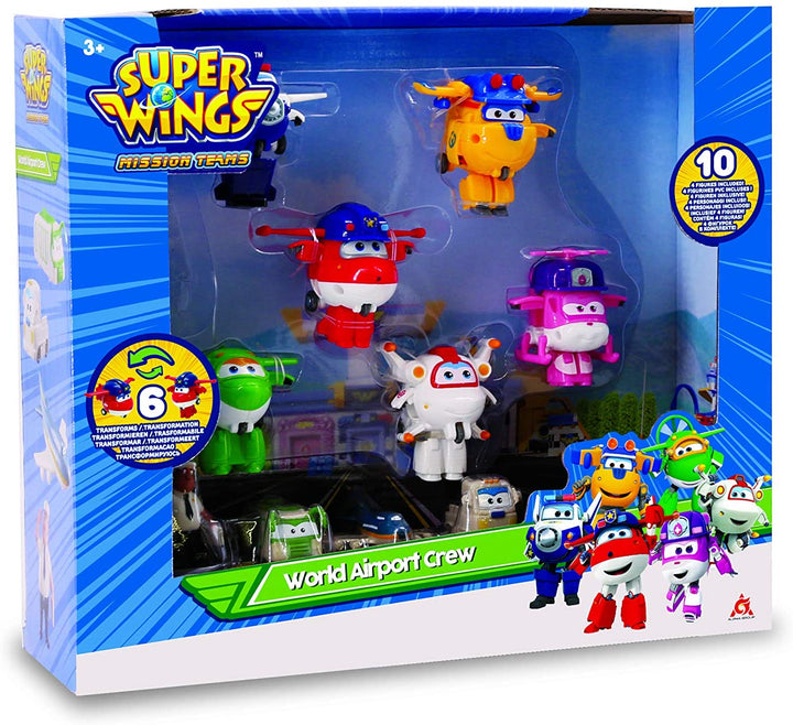 Super Wings Transform-a-Bots World Airport Series 3