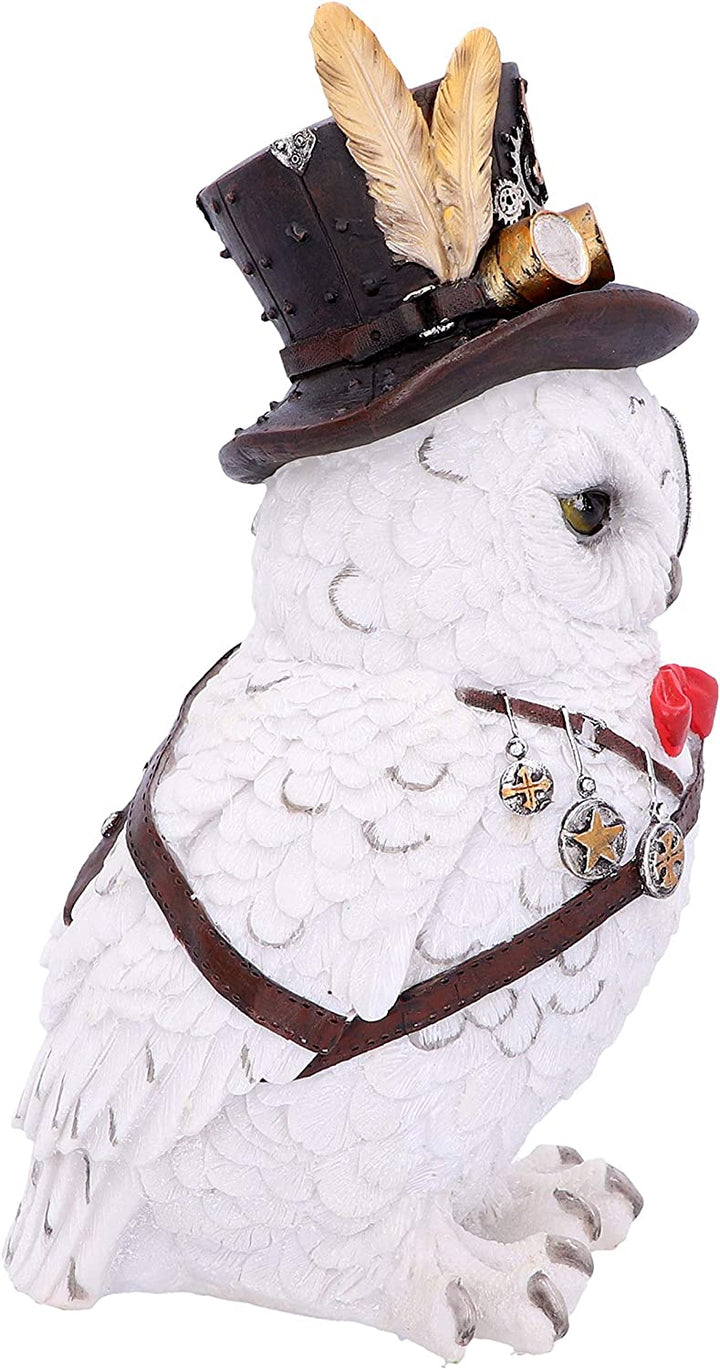 Nemesis Now Cogsmiths Owl 23.5cm, White, One Size