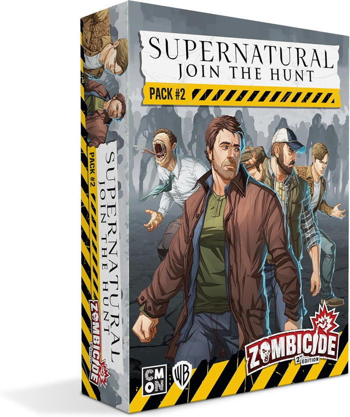 CMON Zombicide Supernatural Character Pack #2 - Jack Kline, John Winchester, Bobby Singer, Leviathan - Cooperative Boarde