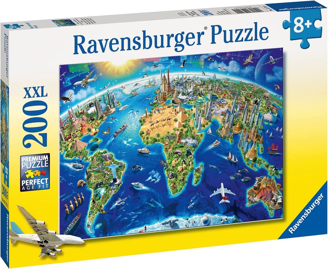 Ravensburger 12722 World Landmarks Map XXL 200pc