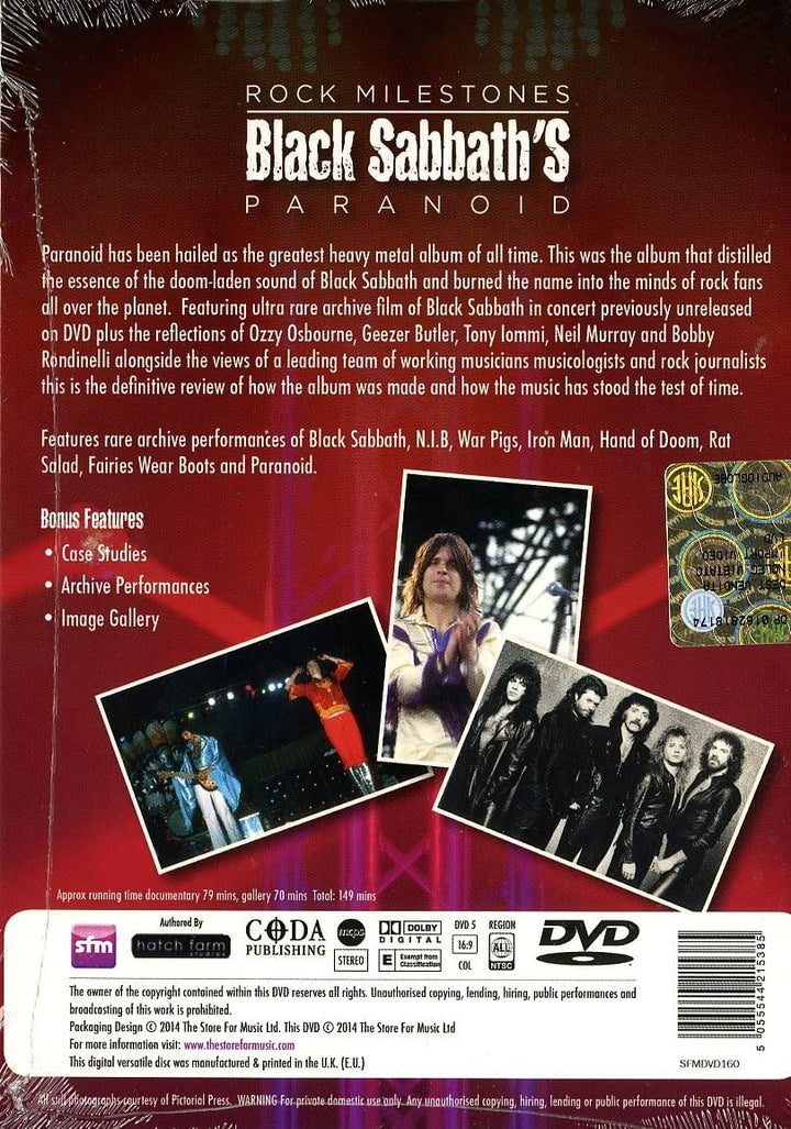 Black Sabbath - Paranoid Critical Review [Region 1] [NTSC] [DVD]
