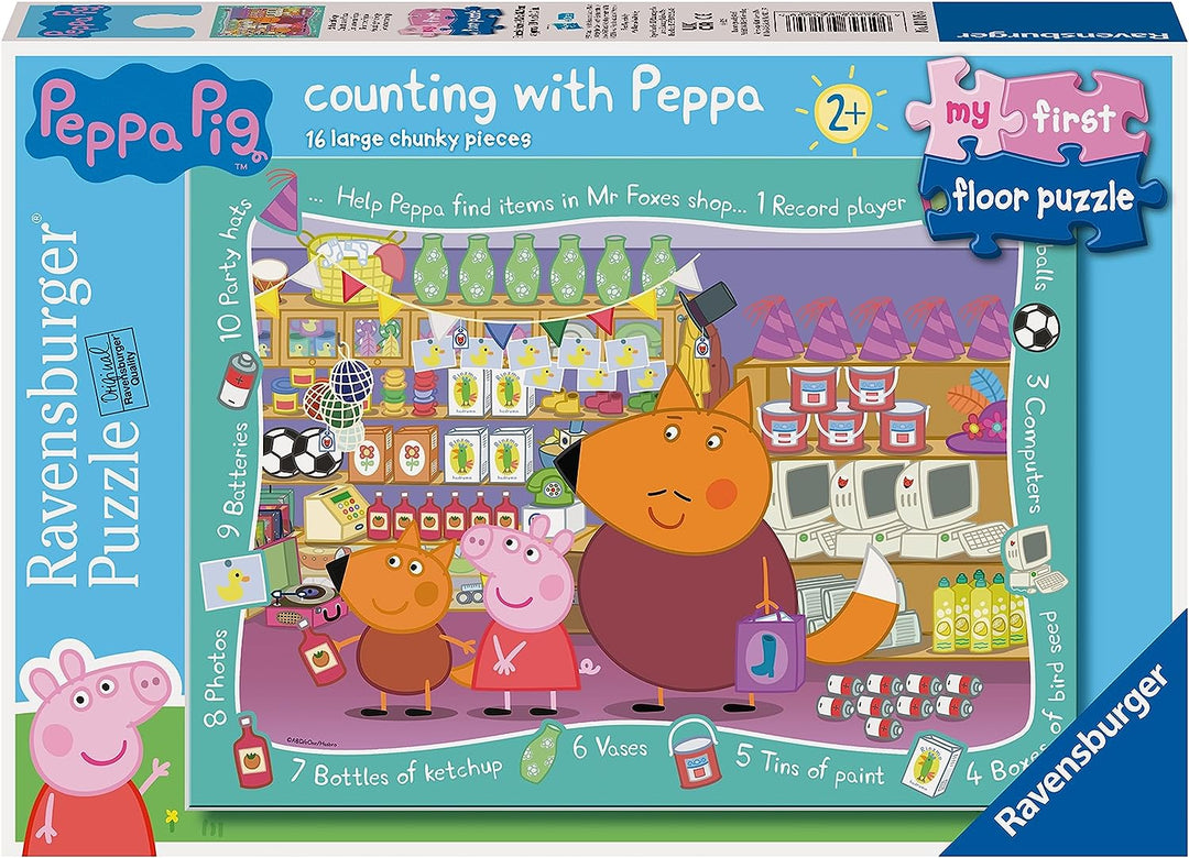 Ravensburger 3165 Peppa Pig First Floor Jigsaw Puzzle-16 Pieces-Kids