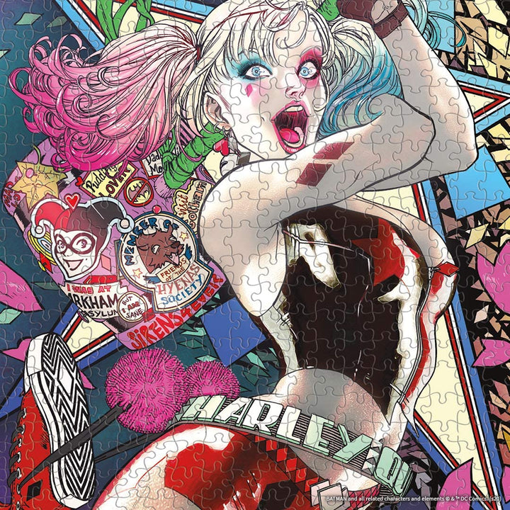 USAopoly USOPZ010533 DC Comics Super Heroes Harley Quinn Die Laughing 1,000 Piece Puzzle