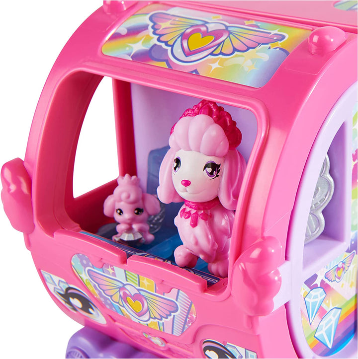 Hatchimals CollEGGtibles, Transforming Rainbow-cation Camper Toy Car with 6 Exclusive Characters