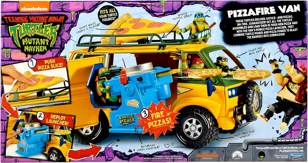 Teenage Mutant Ninja Turtles Mutant Mayhem - Pizza Fire Delivery Van Playset