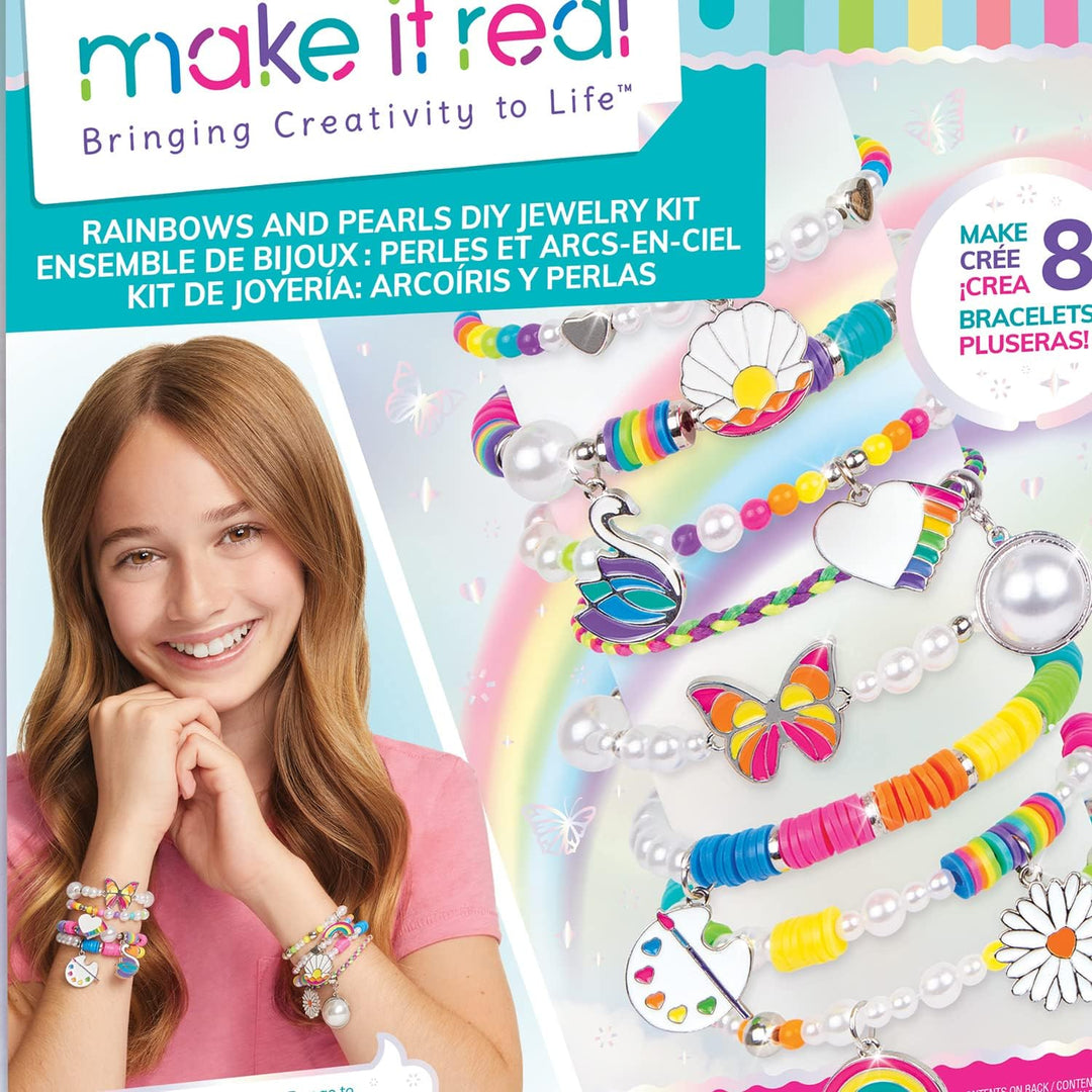 Make It Real Rainbows Pearl Jewelry, Creative Set 1729
