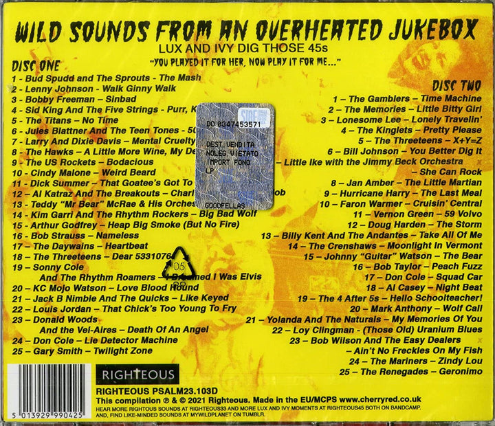 Wild Sounds From An Overheated Jukebox - Lux And Ivy Dig Those 45s - [Audio CD]