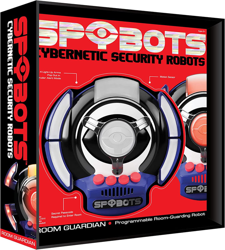 SpyBots Room Guardian - security robot! Motion activated. Fun Boys gadget toys.
