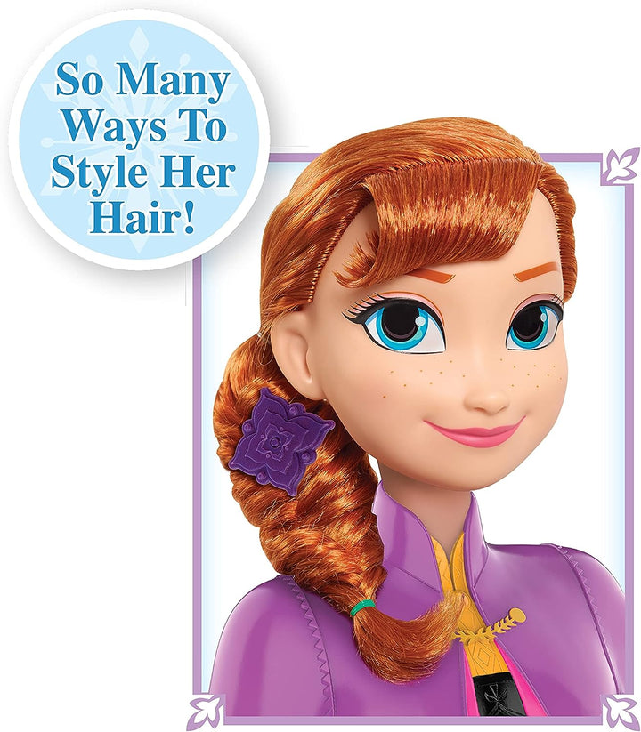Disney Frozen 2 Anna styling heads, 14 pieces. , Black