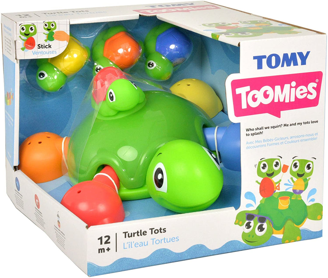 Tomy Toomies Turtle Tots Shape Sorting Suction Squirters Bath Toy Baby Bath