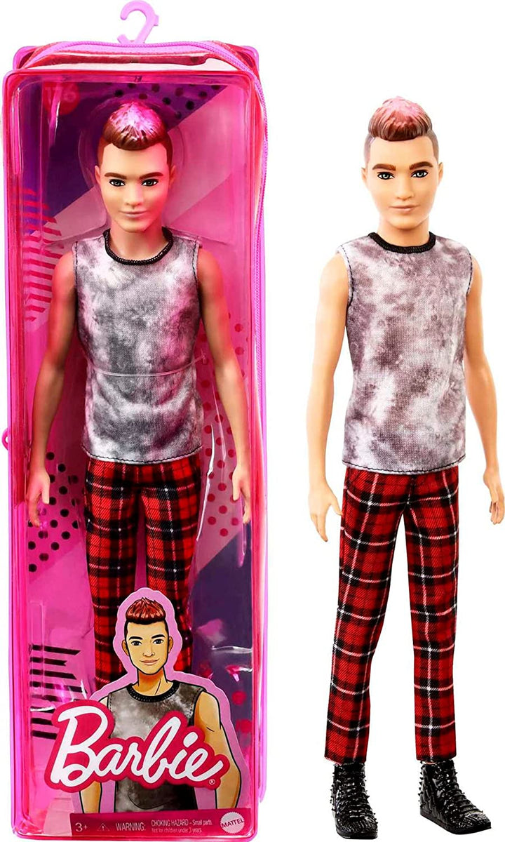 Barbie GVY29 Ken Fashionista Rocker Ken Doll, Multicolor, 32.39 cm*5.08 cm*10.16 cm