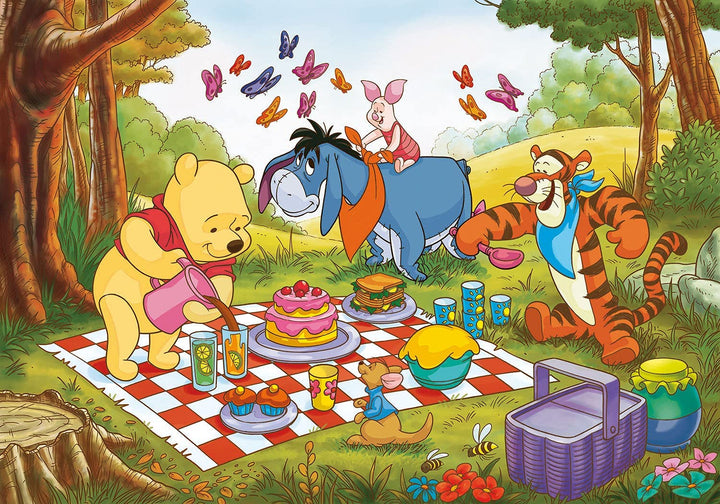 Clementoni - 25232 - Supercolor Puzzle for children- Winnie The Pooh-3x48 Pieces Disney