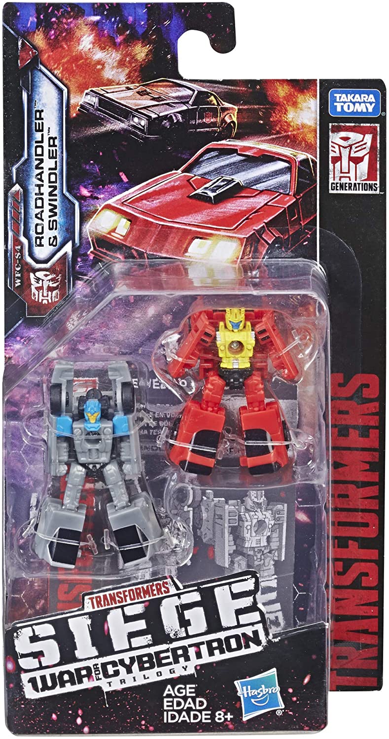 Transformers E3557 Generations War for Cybertron: Siege Micromaster Wfc-S4 Autobot Race Car Patrol 2 Pack Action Figure Toys