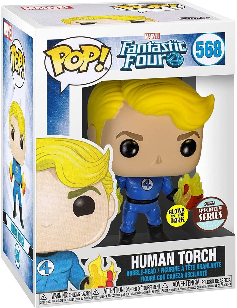 Marvel Fantastic Four Human Torch GITD Exclu Specialty Series Funko 45006 Pop! Vinyl