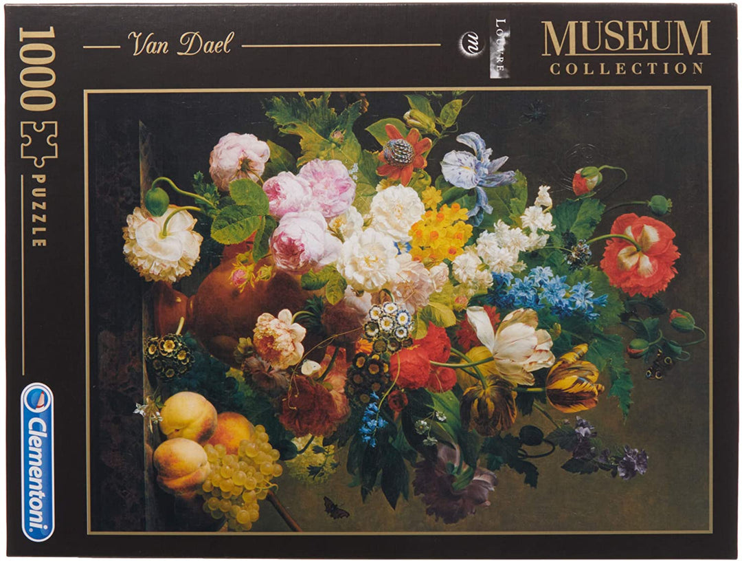 Clementoni 31415 Museum Collection puzzle for adults and children Van Deal Bowl of Flowers - 1000 Pieces