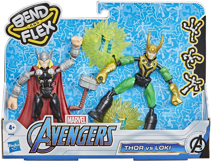 Bend and Flex Marvel Avengers Thor Vs Loki Action Figure Toys