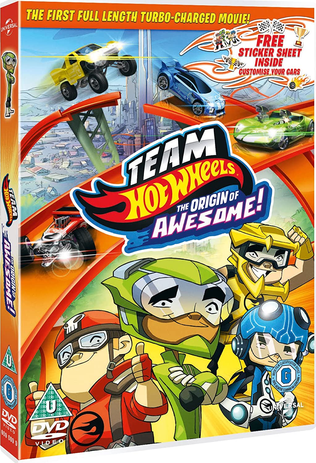 Team Hot Wheels: The Origin of Awesome (Includes Sticker Sheet) [DVD] [2013]