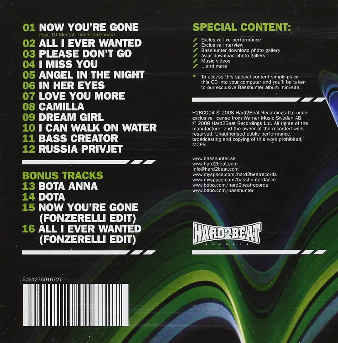 Basshunter - Now You're Gone - The Album