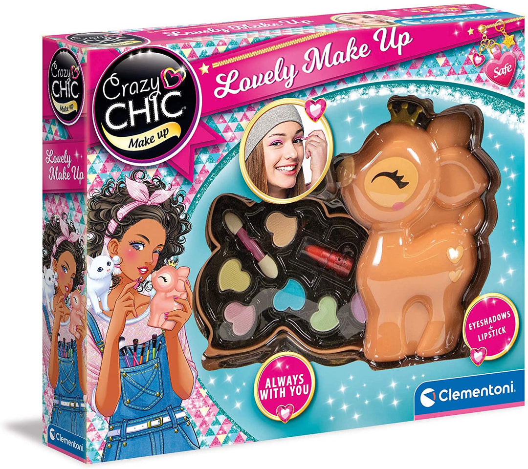 Clementoni 18631 Crazy Chic Lovely Fawn Make up Set for Children, Ages 6 Years P