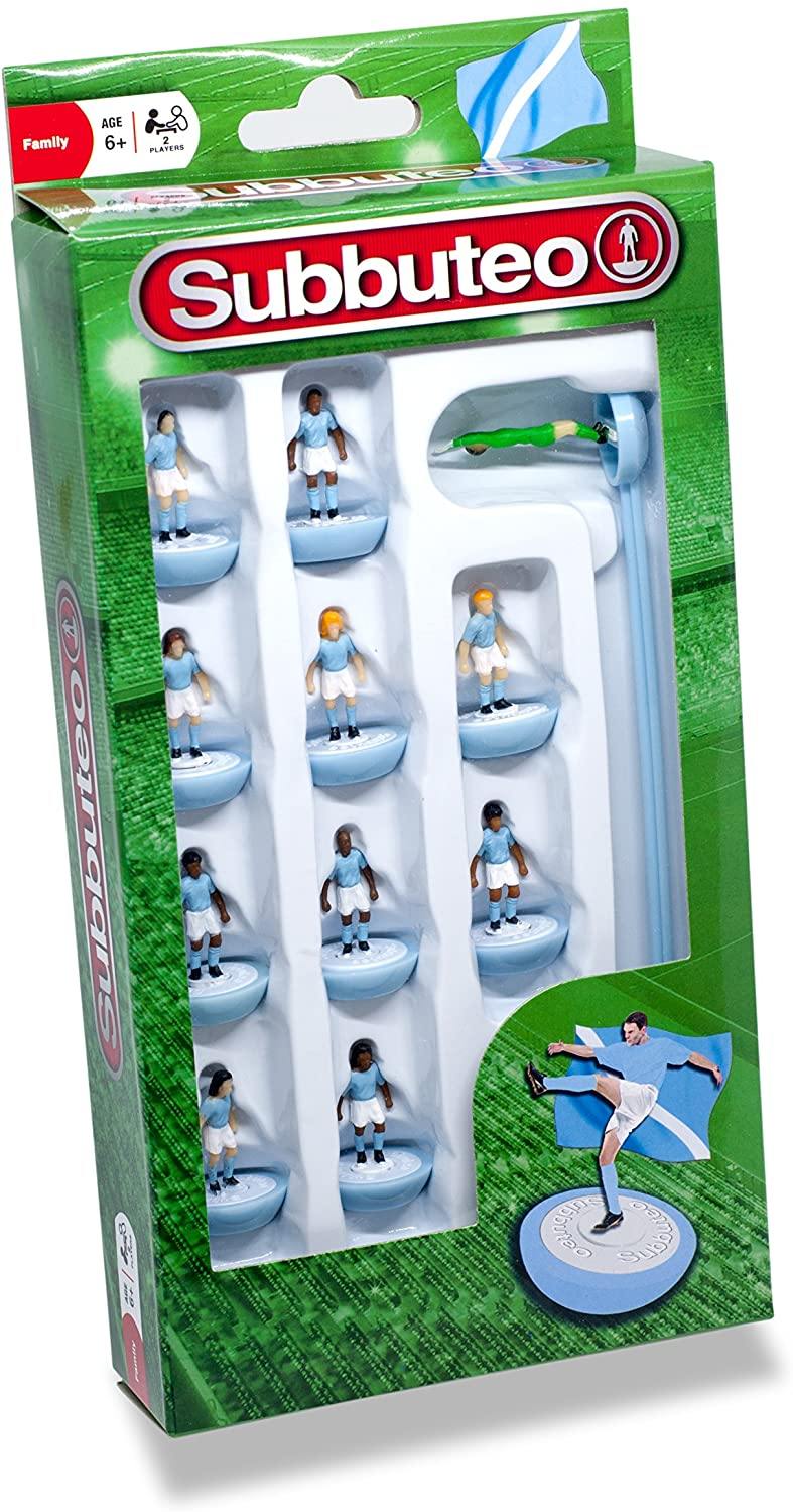 Subbuteo 3405 Team Player Set Contains a Goalkeeper, Blue White - Yachew