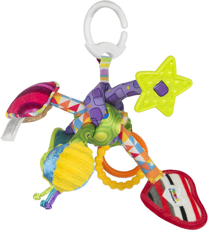 Lamaze Tug and Play Knot Baby Toy, Clip on Pram & Pushchair Newborn Toy, Ideal Baby Shower Gift for New Parents, Sensory Play for Babies Boys & Girls from 0-6 Months