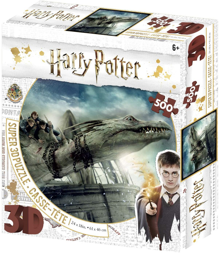 Harry Potter Norbert amd Hermoine Granger 3D Jigsaw 500 piece Multi-colour