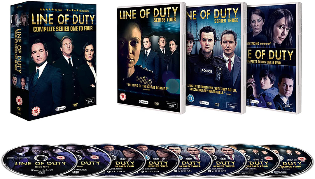 Line of Duty - Series 1-4 - Drama [DVD]