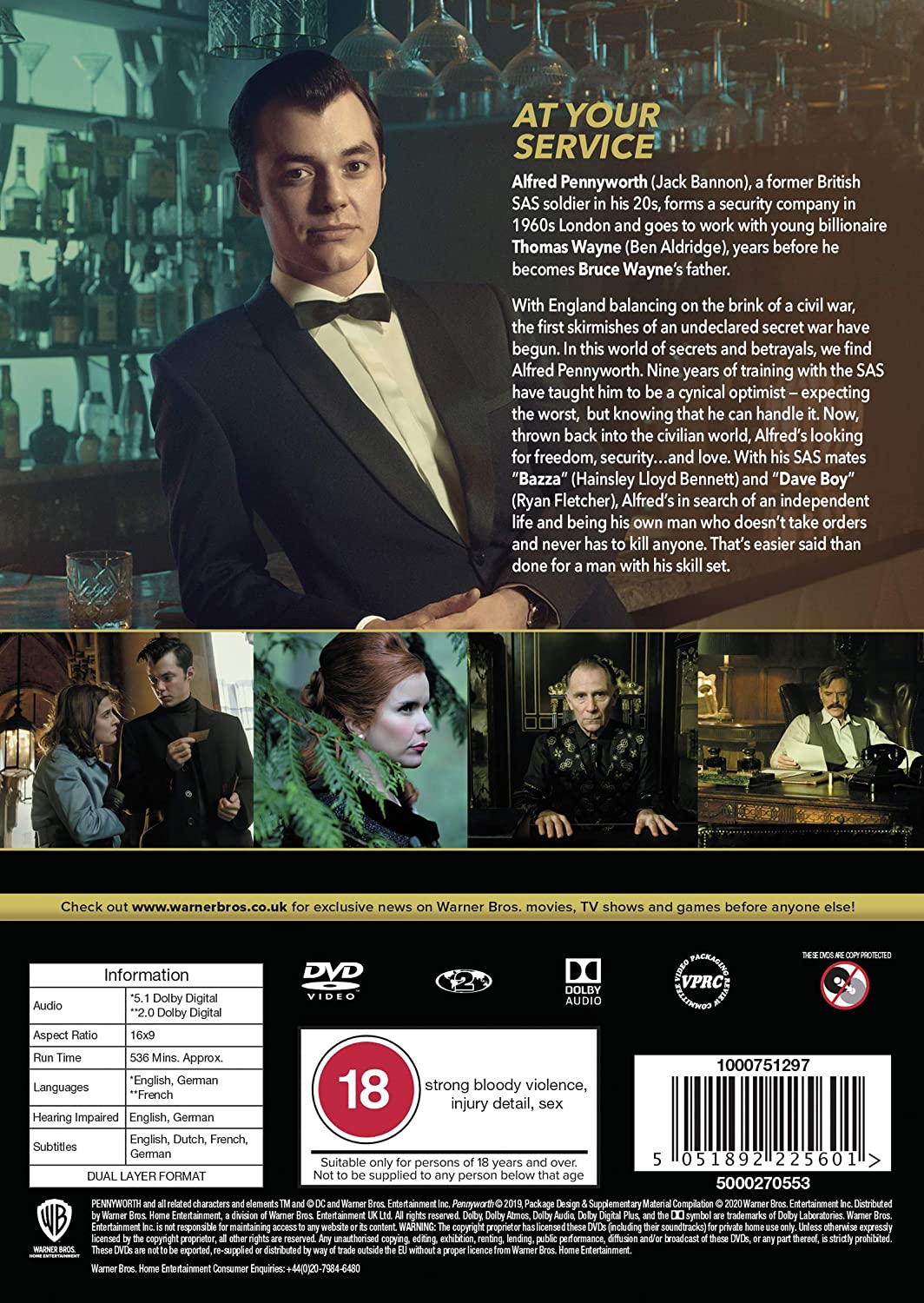 Pennyworth: Season 1 [2019] [2020] - Crime [DVD]