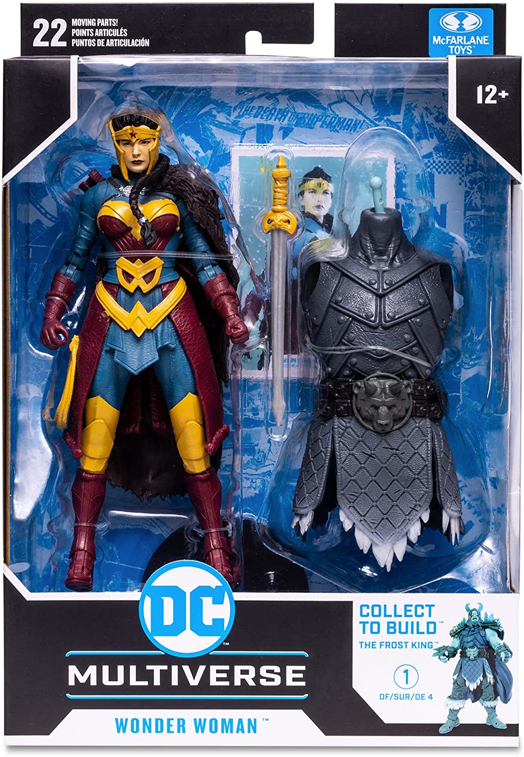 McFarlane TM15474 DC Build-A 7IN Figuren WV7-ENDLESS Winter-Wonder Woman, Multic