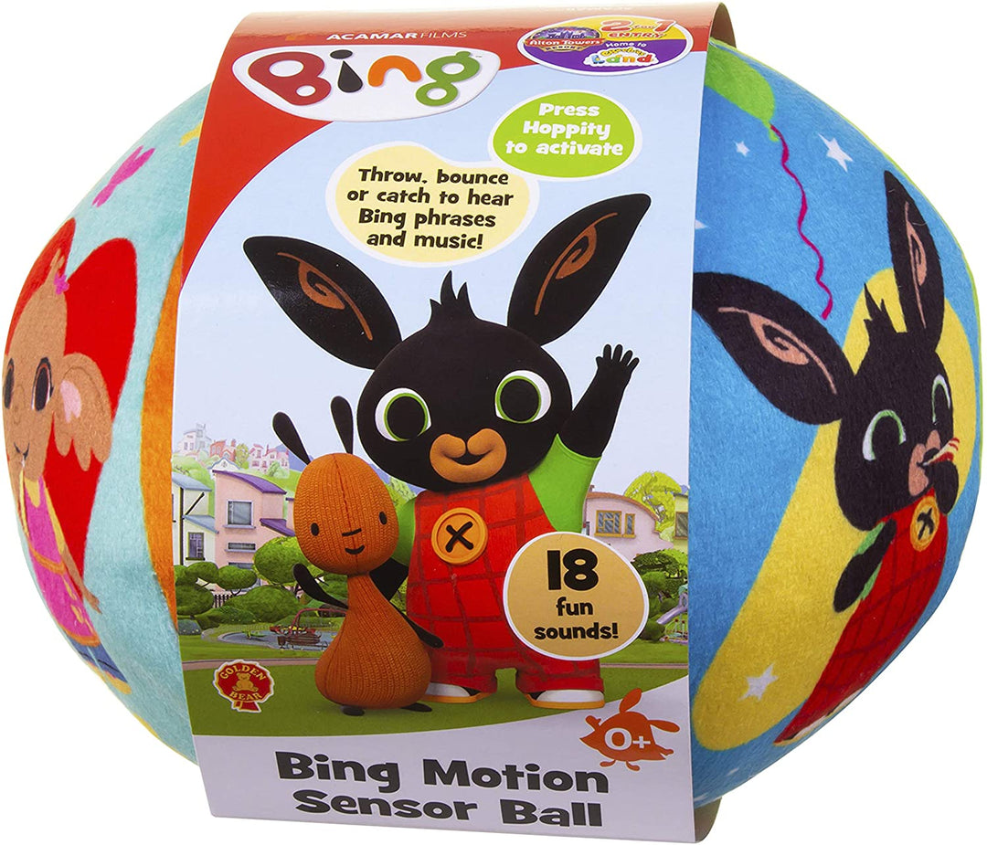 Bing 3536 Fun Sounds Motion Sensor Ball Featuring, Sula, Hoppity, Pando, Flop and Amma