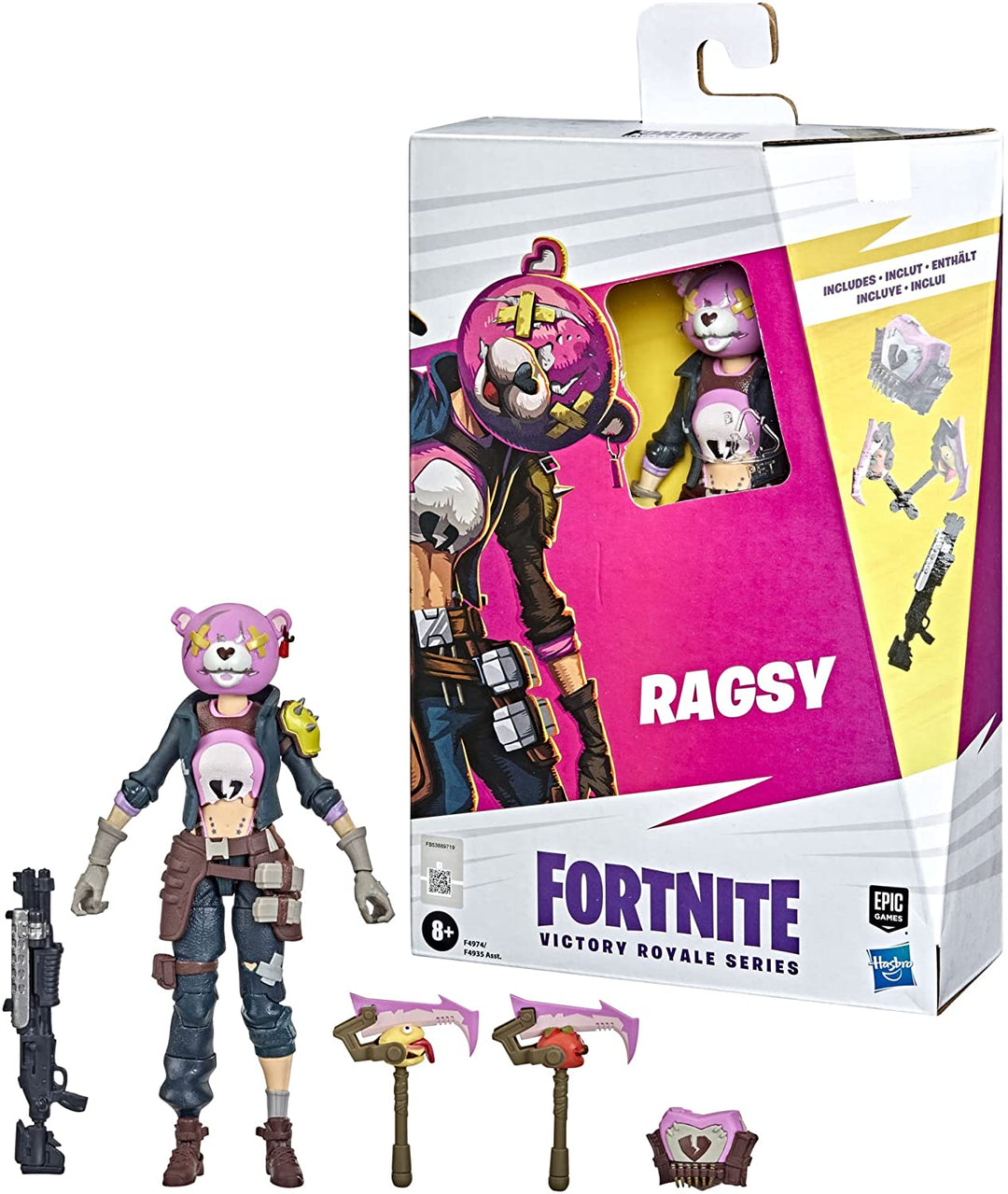 Hasbro Fortnite Victory Royale Series Ragsy Collectible Action Figure with Acces