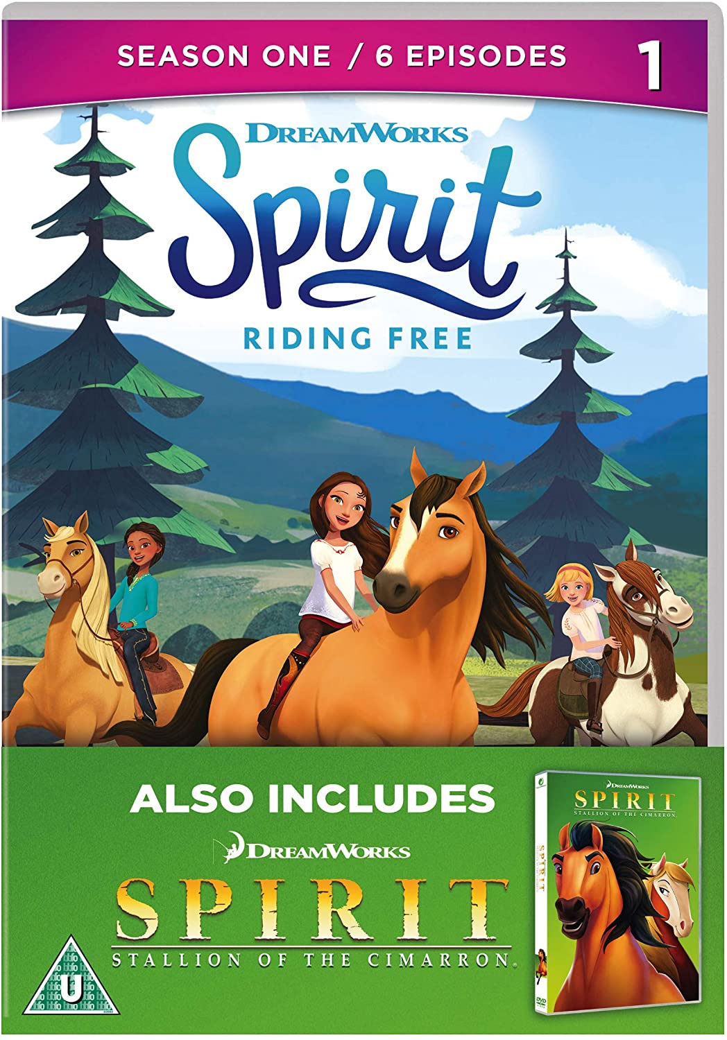 Spirit Riding Free : Season 1 (Also includes Spirit: Stallion Of The Cimarron) - Adventure [DVD]