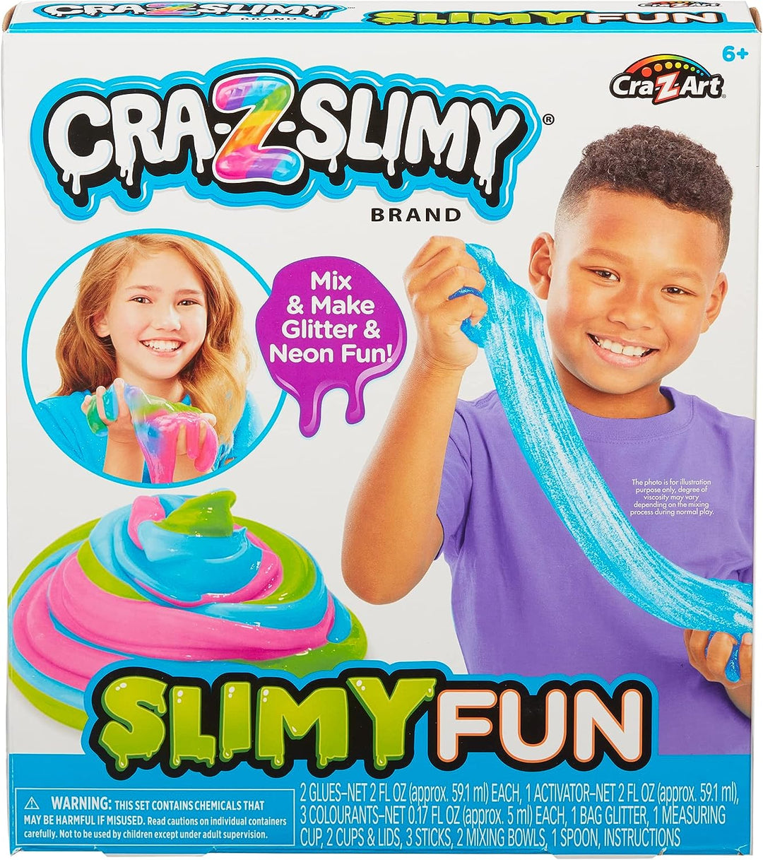 Crazy Slimy Slime Slime Fun Kit - make your own slime, glitter slime, neon slime