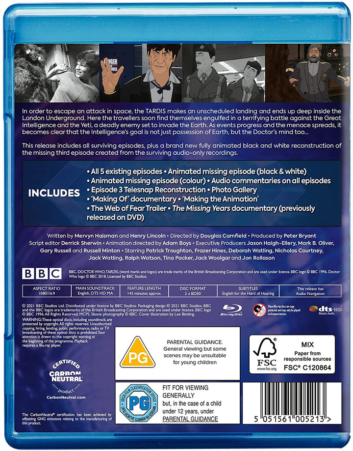 Doctor Who - The Web of Fear [2021] - Sci-fi [Blu-ray]