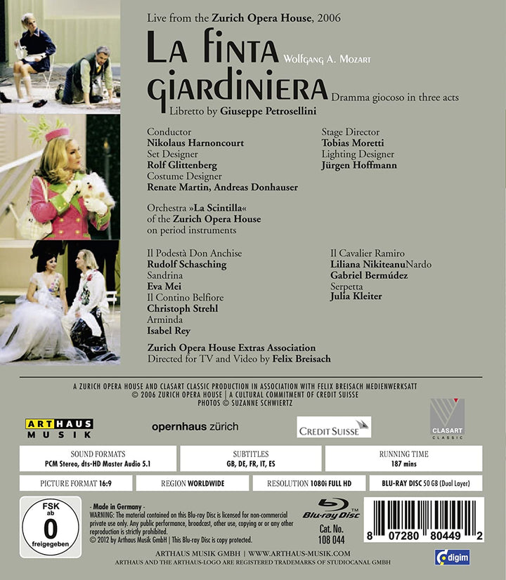 La Finta Giardiniera [2013] - [Blu-ray]