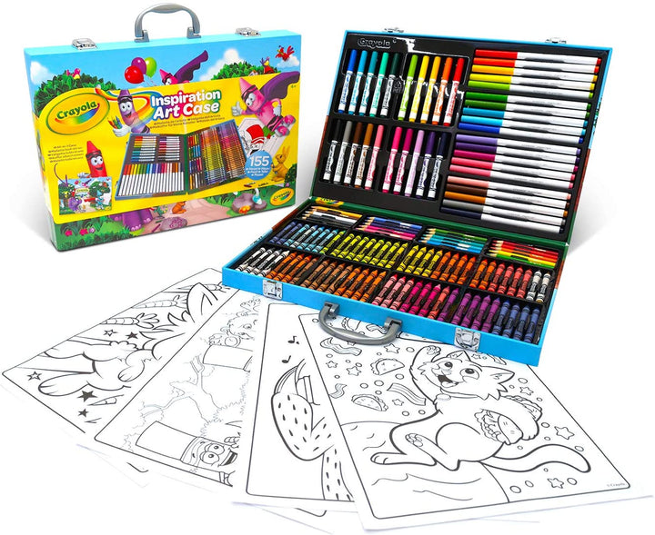 CRAYOLA Inspiration Art Case; 155 Art Supplies, Crayons, Gift for Boys and Girls
